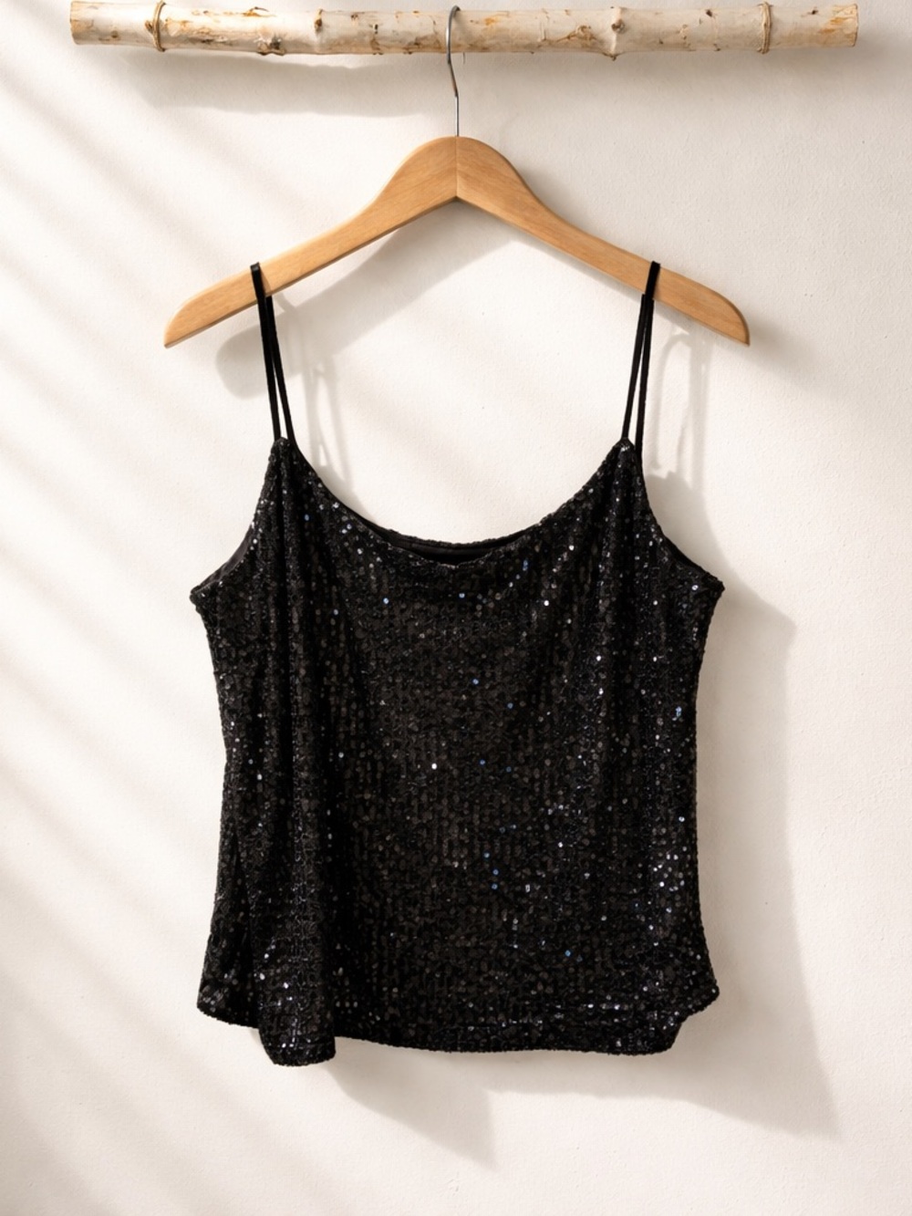 Steve Madden Black Sequin Camisole - Picture 4 of 9